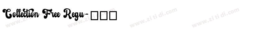 Collection Free Regu字体转换